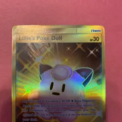 Pokemon TCG Lillie's Poke Doll (Secret) 267/236 Cosmic Eclipse Holo Full Art MP - Image 3