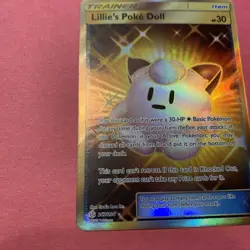 Pokemon TCG Lillie's Poke Doll (Secret) 267/236 Cosmic Eclipse Holo Full Art MP - Image 5