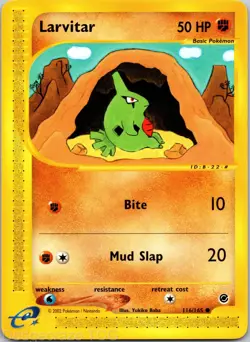 Larvitar 116/165 Common Expedition Base Set Pokemon NM - Image 1
