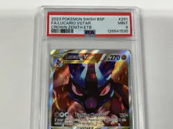 PSA 9 Mint - Lucario Vstar Crown Zenith ETB 291 Pokemon Swsh Black Star Promo - Image 4