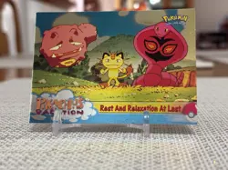1999 Pokemon First Movie #49 Pikachu's Vacation (Rest / Relaxation) Foil Blue NM - Image 1