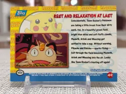 1999 Pokemon First Movie #49 Pikachu's Vacation (Rest / Relaxation) Foil Blue NM - Image 2