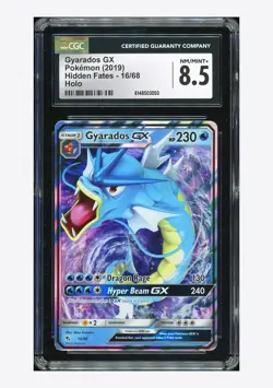 Pokemon CGC 8.5 Gyarados GX Ultra Rare 2019 16/68 Hidden Fates English - Image 1