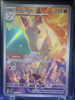 Rapidash Illustration Rare SV10: Destined Rivals 189/182 NM Pokemon - Image 1