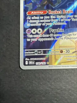 Pokemon TCG Team Rockets Orbeetle Destined Rivals 198/182 Illustration Rare NM - Image 5