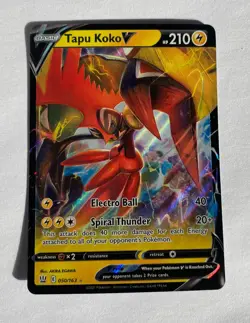 Tapu Koko V - 050/163 - Pokemon Battle Styles Sword & Shield Ultra Rare Card NM - Image 1