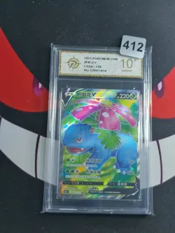 Pokemon TCG S-Chinese Venusaur V CS3aC 130/125 SR-P gold 10 - Image 1