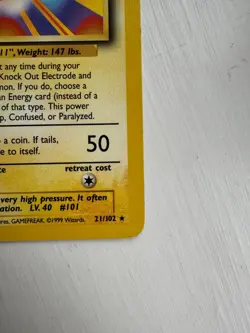 Pokemon WOTC Base Set Non Holo Rare Electrode 21/102 - Image 5