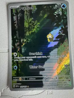 Pokemon Psyduck 175/165 SV 151 Illustration Rare Holo EN Pokemon TCG - Image 1