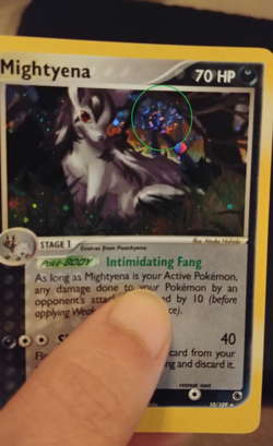 Pokemon / Mightyena / Ruby & Sapphire / Holo (With Swirl) / Played C. / 10-109 - Image 3