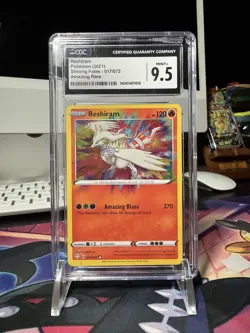 The Pokemon Company Reshiram Shining Fates 017/072 Amazing Rare Holo EN CGC 9.5 - Image 1