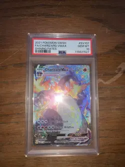 PSA 10 Pokemon Charizard VMAX Shining Fates Shiny Vault SV107/SV122 Holo - Image 2