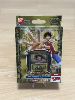 2005 Bandai Vintage One Piece CCG The Quest Begins Sealed Starter Deck RARE - Image 1