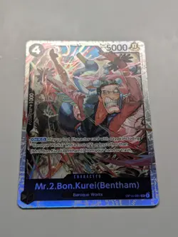 Mr.2.Bon.Kurei (Bentham) OP14-091 One Piece TCG The Azure Sea's Seven SR NM - Image 2