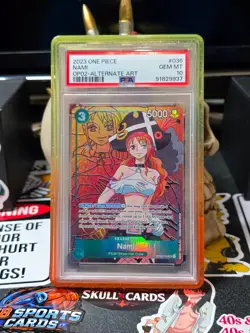 ☠☠ One Piece Nami (Alternate Art) OP02-036 Paramount War Foil - Image 1