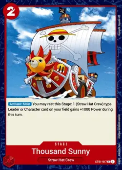 NM-Mint, English One Piece Thousand Sunny - ST01-017 - C Starter Deck 01: Straw - Image 1