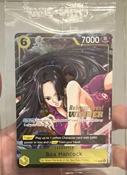 Bandai One Piece CCG Boa Hancock Winner Promo Foil Release Event ( Sealed ) - Image 1