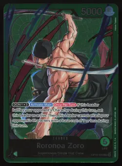 Roronoa Zoro OP12-020 (Zoro Deck) Foil Learn Together Deck Set One Piece NM - Image 1