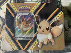 2020. Pokemon TCG Pokemon V Powers Tin Fall Eevee NEW TIN BOX,,,,,,,,,,,, - Image 2