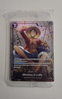SEALED Monkey.D.Luffy (Tin Pack Set Vol. 2) PR One Piece Promotion Cards P-075 - Image 1
