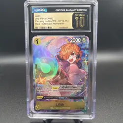 One Piece OP13-113 Lilith Alt Art Parallel CGC Pristine 10 OP13 AA - Image 1