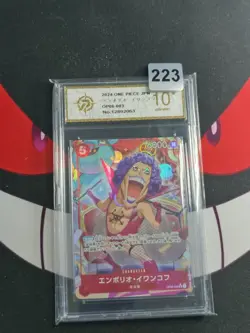 Emporio Ivankov (Pirate Flag Foil) OP06-003 UC ONE PIECE Card JP-P gold 10 - Image 1