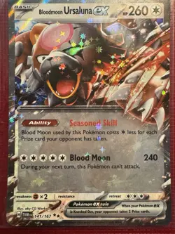 2024 Pokemon SV Twilight Masquerade TWM EN Bloodmoon Ursaluna ex #141/167 - Image 1