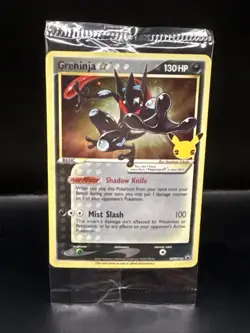 Pokemon Greninja Gold Star Promo Sealed SWSH144 Celebrations Black Star B - Image 2