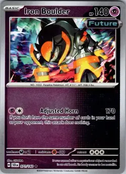 Iron Boulder - 071/142 - Pokemon TCG Stellar Crown (2024) - NM Reverse Holo Rare - Image 1