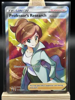 Professor's Research (Juniper) Full Art - Near Mint SWSH152 Pokemon Promo - Image 1