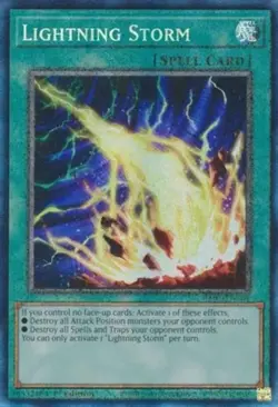 Lightly Played, English Yu Gi Oh Lightning Storm - RA01-EN061 - Prismatic Collec - Image 1