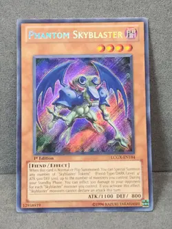 Yugioh Phantom Skyblaster LCGX-EN194 Secret Rare 1st Ed NM - Image 1