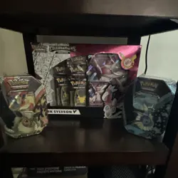 Pokemon Pokemon TCG Celebrations Dark Sylveon V Collection Box plus other stuff - Image 1