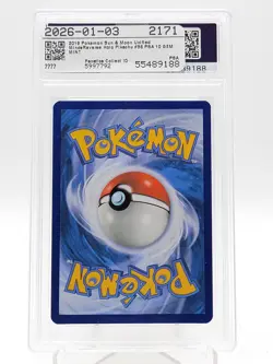 PIKACHU 2019 POKEMON SUN & MOON UNIFIED MINDS REVERSE HOLO #56/236 PSA 10 Q0895 - Image 2