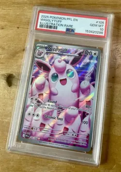 Wigglytuff PSA 10 💎 Illustration Rare 105/094 2025 Pokemon EN - Image 1
