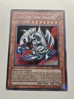 Blue-Eyes Toon Dragon SRL-000 Secret Rare Yugioh Spell Ruler Unlimited VLP/NM - Image 2