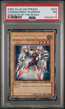 2003 YU-GI-OH! PROMO DUELISTS OF THE ROSES #003 GAMMA THE MAGNET WARRIOR PSA 7 - Image 1