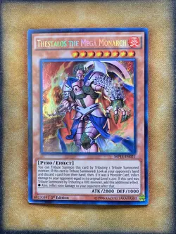 Yugioh Thestalos the Mega Monarch MP15-EN021 Secret Rare 1st Ed NM - Image 1