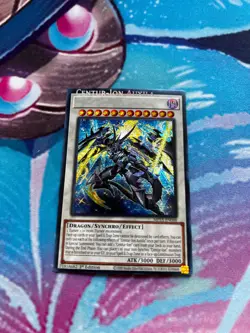 Yugioh Centur-ion Auxila MP25-EN068 Secret Rare Name Shift Misprint Error - Image 1