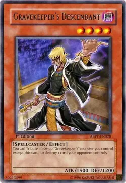 Gravekeeper's Descendant 1st Edition Rare Absolute Powerforce ABPF-EN028 LP - Image 1