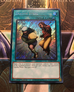*** SNATCH STEAL *** 1ST EDITION SECRET RARE BLTR-EN096 (NM) YUGIOH! - Image 1
