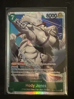 One Piece TCG Hody Jones SR Alt Art OP06-035 Wings Of The Captain Foil NM Single - Image 1