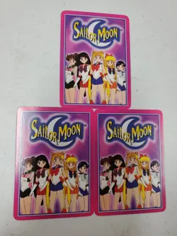 3 Sailor Moon Collectible Card Game Cards - Pon Jan Ken - Image 5