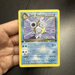 Pokemon Cards Dark Blastoise 20/82 1ST EDITION Team Rocket Rare NM - Image 1