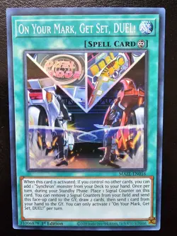 On Your Mark, Get Set, Duel! Super Rare MAZE-EN016 1st Edition - Image 1