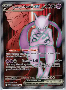 Team Rocket's Mewtwo ex 213/182 SV10: Destined Rivals - Pokemon Card - NM - Image 1