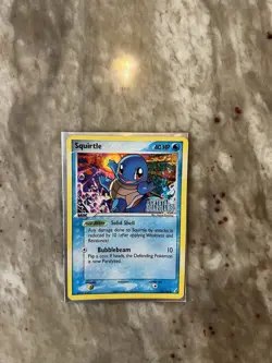 Pokemon Squirtle Water MP TCG Card 64/100 Crystal Guardians Stamped Holo - Image 1