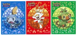 2020 Galar Starters FULL SET Individual Card Sleeves Pokemon Ultra Pro Originals - Image 1