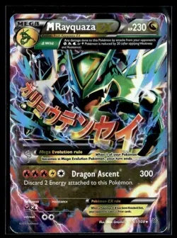 Pokemon M Rayquaza EX 61/108 Roaring Skies Mega XY Era Trading Card MP - Image 1