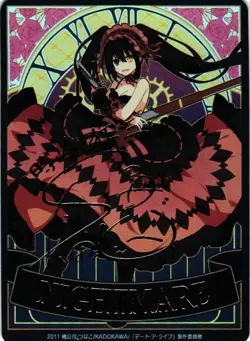 NIGHTMARE Tokisaki Kurumi DATE A LIVE ALIVE Holographic Goddess Story Card - Image 1